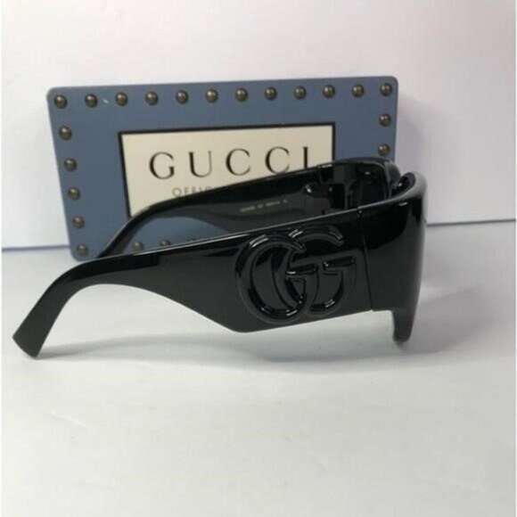 New 100% Authentic Gucci Grey Square Ladies Sunglasses GG1545S 001 - Picture 4 of 11